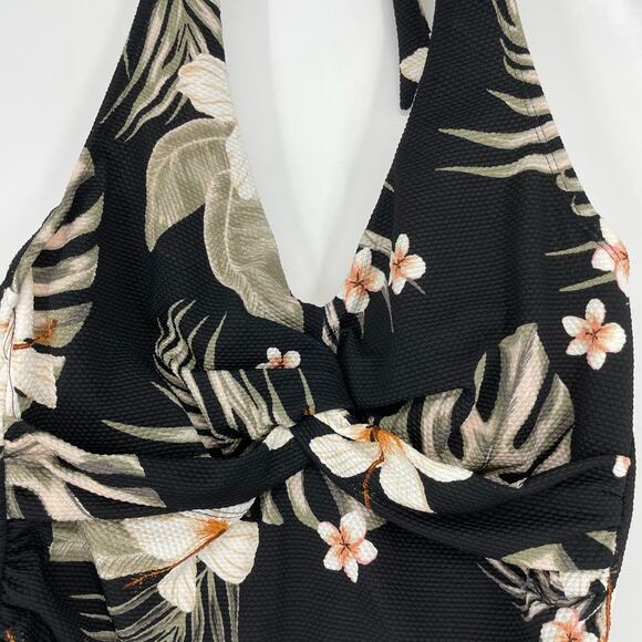 Meijer Island Waves Tropical Halter Swimsuit Size Medium - Picture 3 of 7